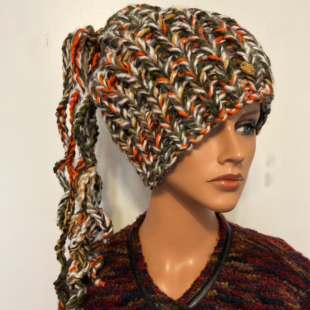 Chunky Knit Multicolor Beanie